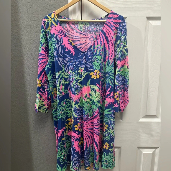 Lilly Pulitzer Erin Shirt Dress Women Size XL - Picture 3 of 6